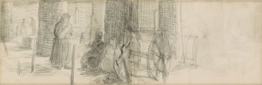 Figures on a gallery
