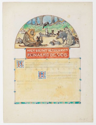 Gathering of the animals in the forest