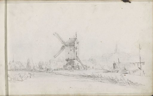 Landscape with a mill