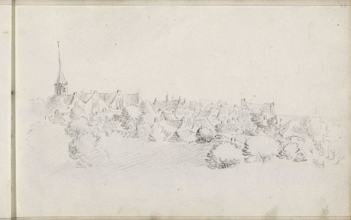 View of a town, possibly The Hague