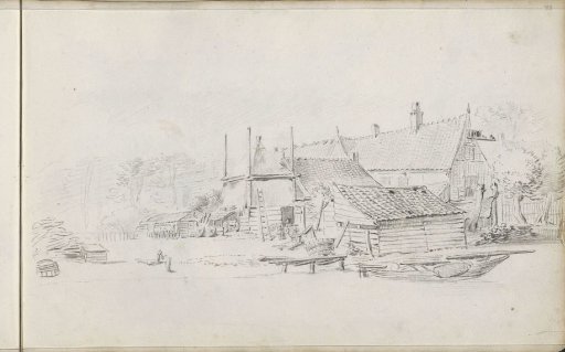 Farm and yard by the water