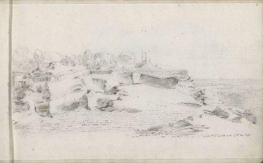 Landscape with a farmhouse near a sand pit