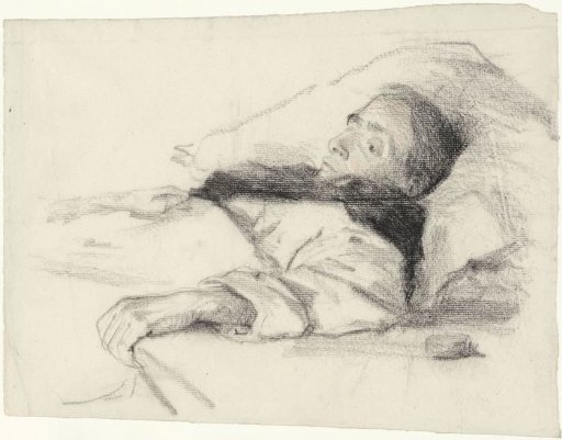 Study of a Man in Bed