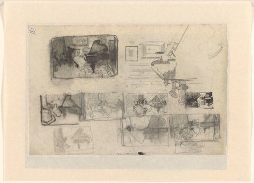 Composition studies of a piano concert