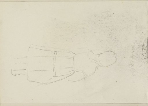 Girl with an Apron and Hood, Seen from Behind