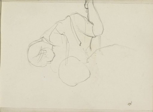Child leaning forward on the knees