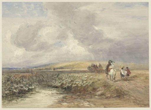 Landscape with travellers