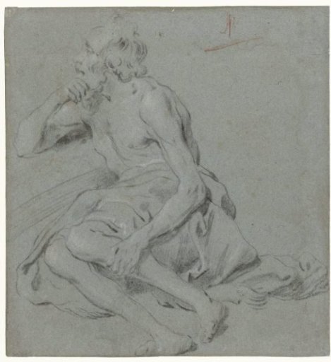 Seated Old Man with a Cloth Over His Lap
