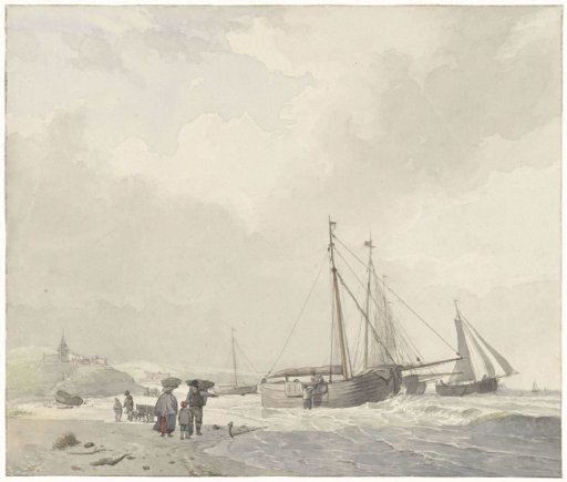 View of the beach at Scheveningen