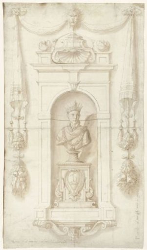 Design for a wall monument with Cosimo I dei Medici