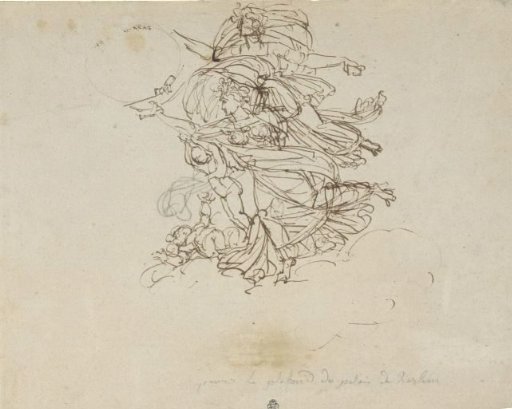 Design for a figure group in the palace of King Louis Napoleon at Haarlem