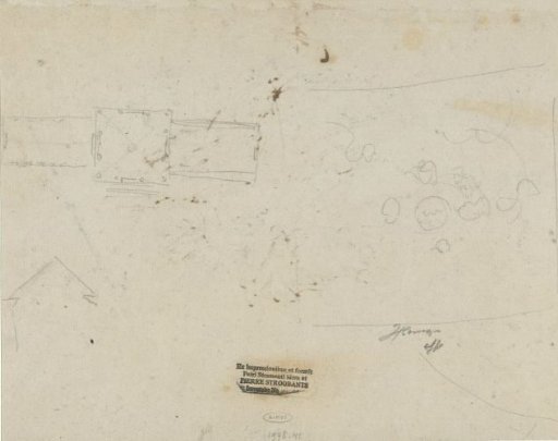 Sketch of the floor plan of the Welgelegen Pavilion