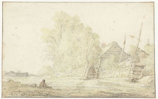Farm between Trees