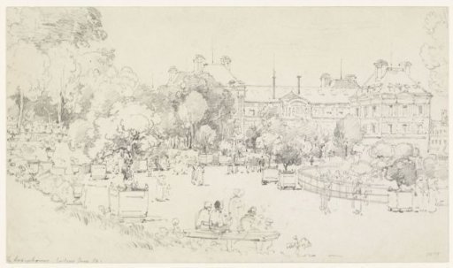 In the garden of the Luxembourg, Paris
