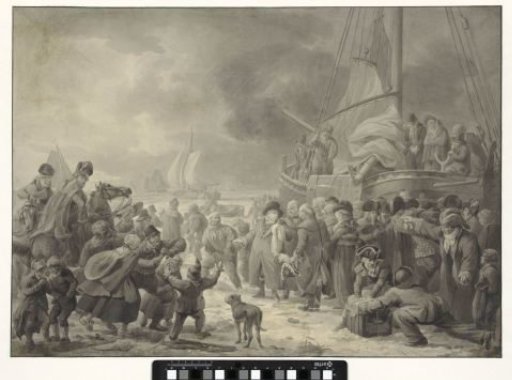 The departure of stadtholder Willem V for England, 18 January 1795