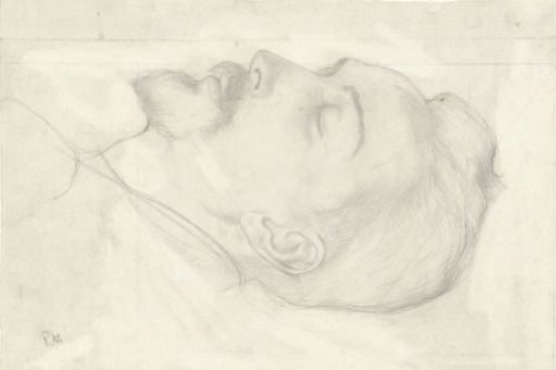 Head of a sleeping man