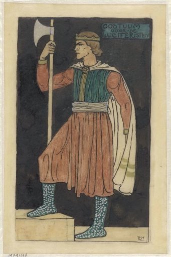 Design for a costume for the Luciferists