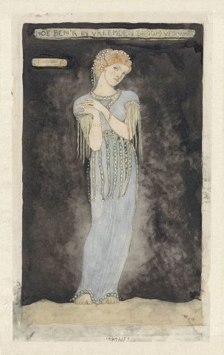 Design for a costume for Deiopeia