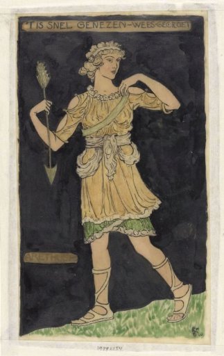 Design for a costume for Arethusa