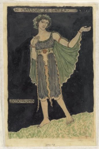 Design for a costume for a Boschnymph