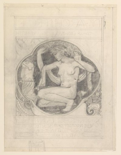 Design sketch for the cover of De Architect
