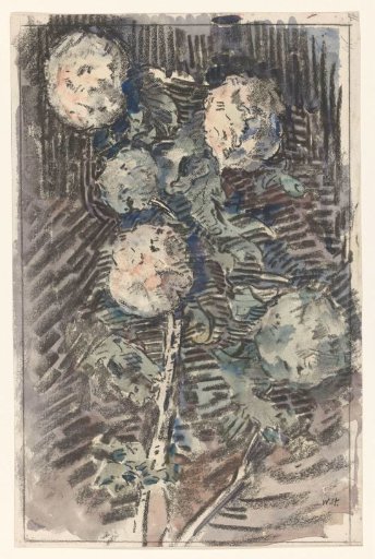 Branch with White Flowers