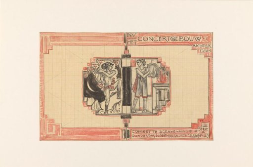 Design for the cover of a Concertgebouw programme