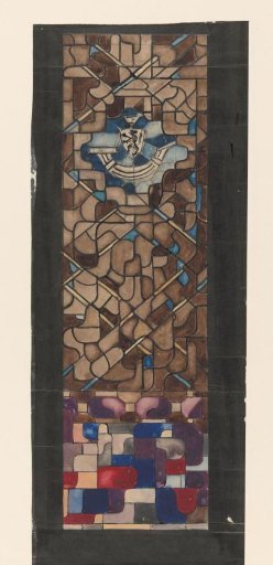 Design for a window with a coat of arms in the Amsterdam Town Hall