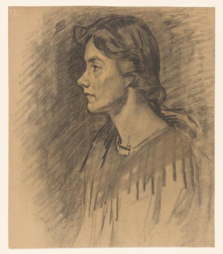 Portrait of the Wife of Wilhelmus Johannes Steenhoff, in Profile to the Left