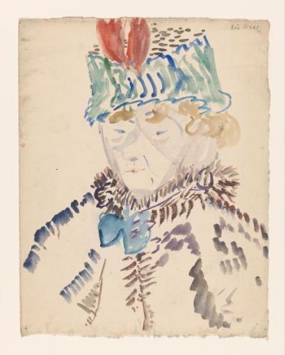 Woman in a Fur Collar and Cap