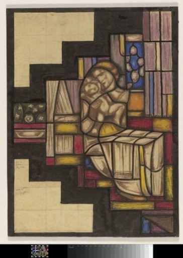 Design for a window in the Dutch Pavilion at the Arts Décoratifs exhibition in Paris, 1925