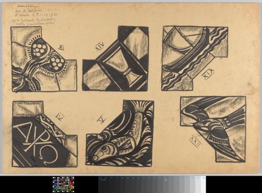 Design for a window in the South Transept of the Cathedral in Utrecht