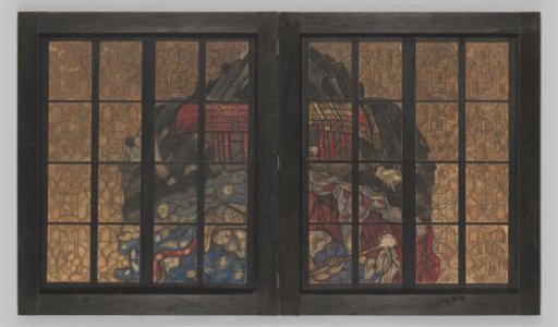 Two designs for the lower part of a window in the North Transept of the Cathedral at Utrecht