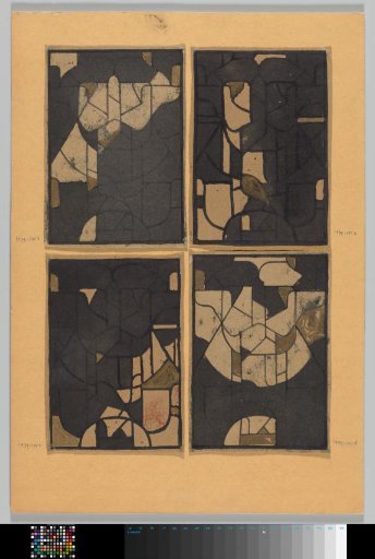 Carpet design for a window in the North Transept of the Cathedral in Utrecht