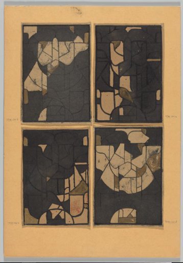 Carpet design for a window in the North Transept of the Cathedral of Utrecht