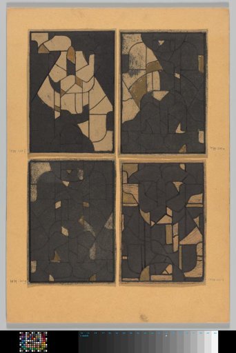Carpet design for a window in the North Transept of the Cathedral of Utrecht