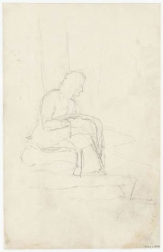 Seated figure