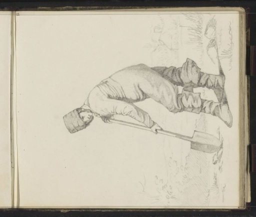 Man with a shovel