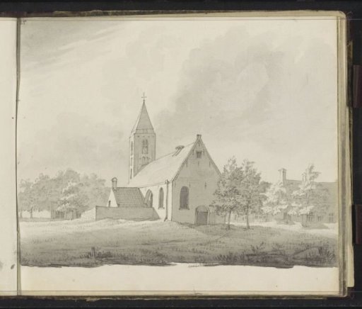 Village view with church