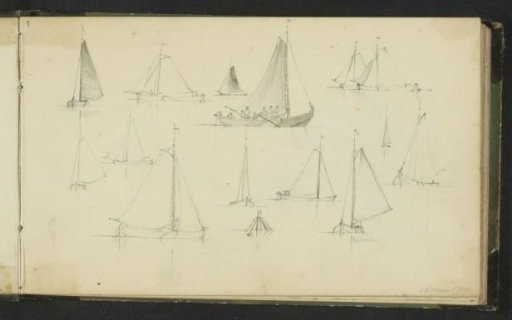 Study Sheet with Sailing Ships