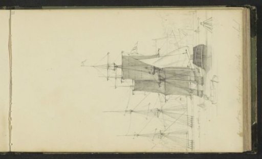 Frigate and an English Brig in a Harbor