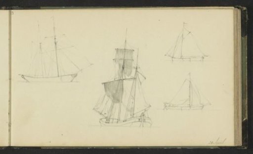 Study Sheet with Sailing Ships