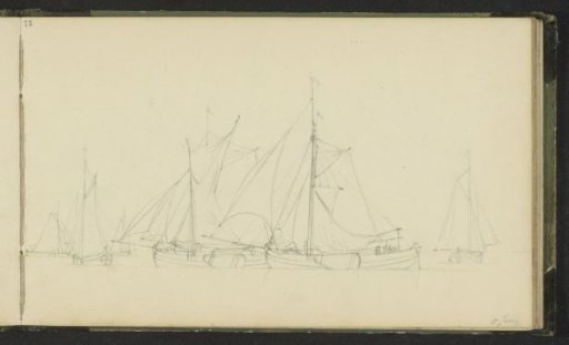 Moored Sailing Boats