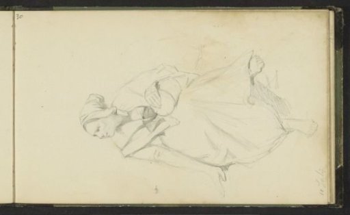 Seated woman with a drum