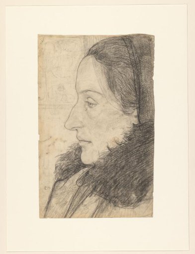 Portrait of a woman in profile