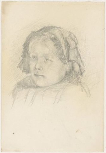 Girl's head with a cap