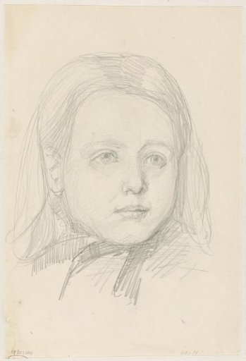 Girl's Head, Frontal View