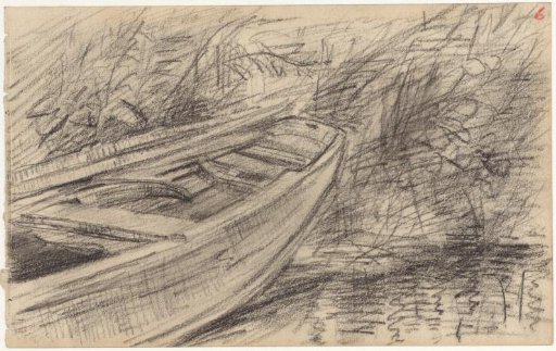 Rowing boat at the quay