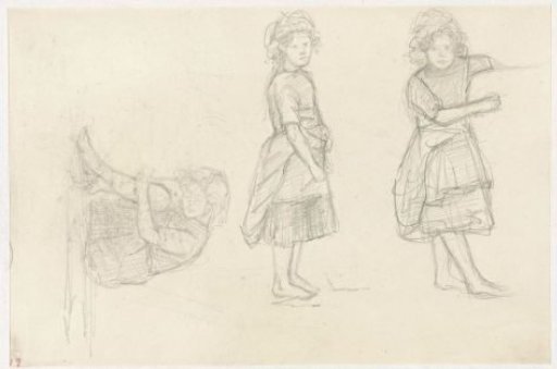 Three Studies of a Girl, Standing and Seated