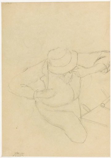 Sketch of a man with a hat